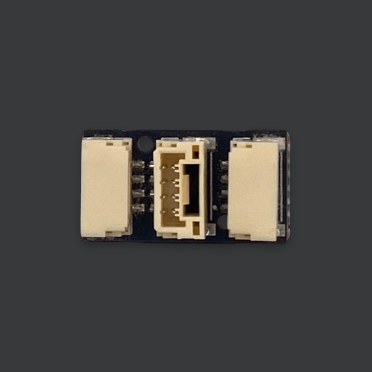 Beyond Robotix CAN and I2C T-Junction board with three 4-pin JST-GH connectors for UAV and drone sensor integration.