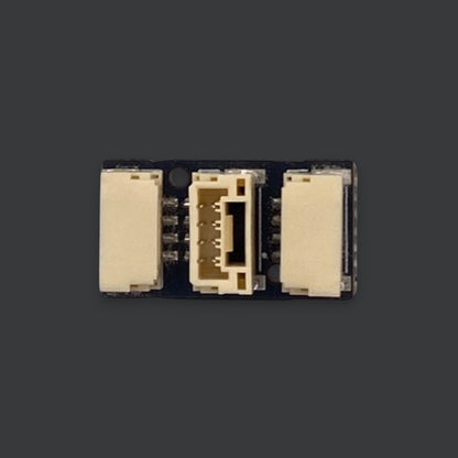Beyond Robotix CAN and I2C T-Junction board with three 4-pin JST-GH connectors for UAV and drone sensor integration.