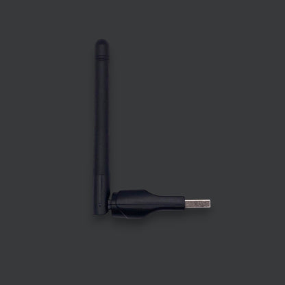 Beyond Robotix 2.4Ghz WiFi adapter with a black external antenna for long-range connectivity with Kahuna devices